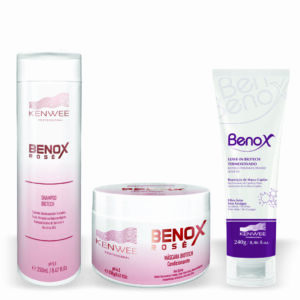 Kit Shampoo, Máscara e Leave-in Benox Home Care Kenwee
